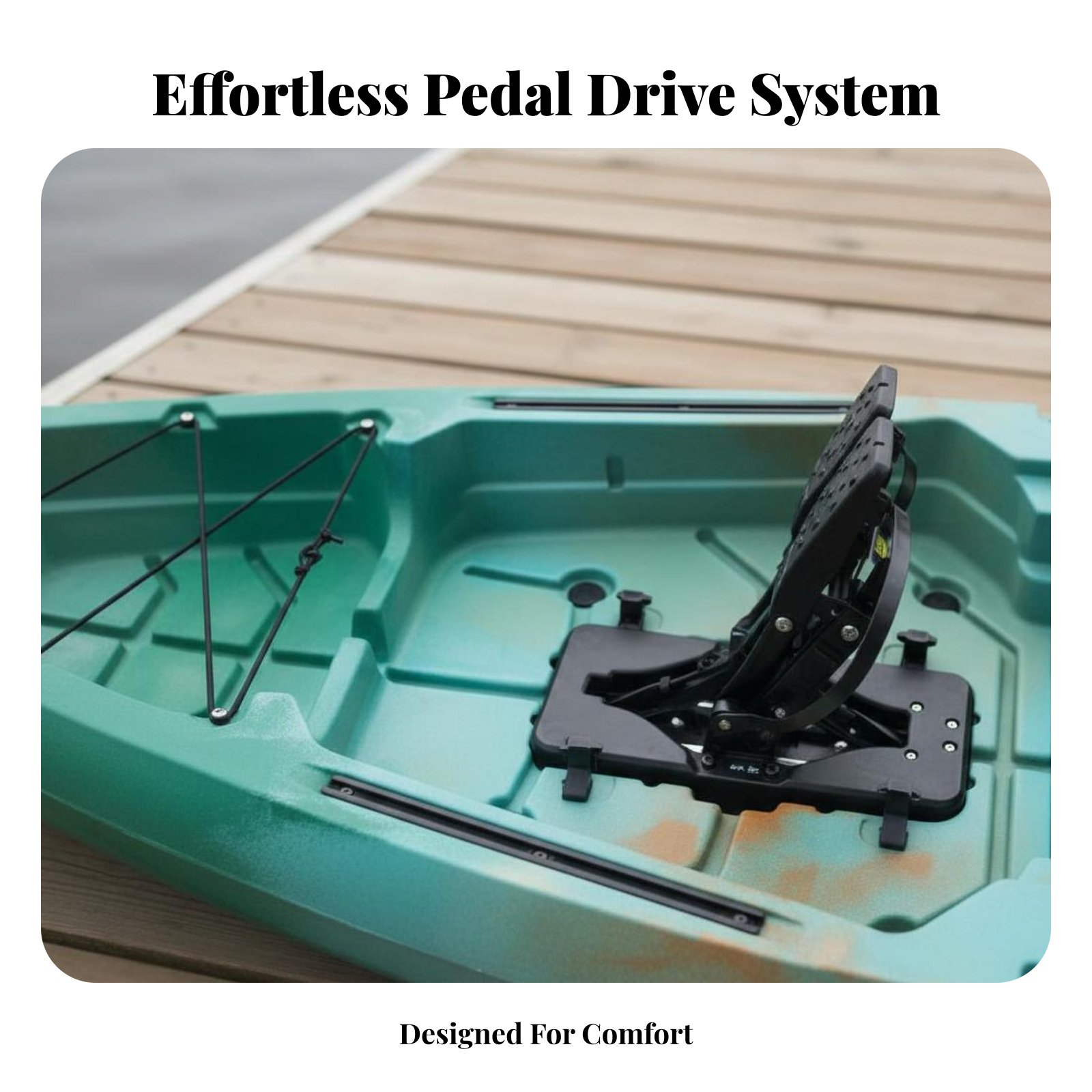 Pedal Drive Fishing Boat Folda - đánh giá và giá Fishing Kayak Sit On Top