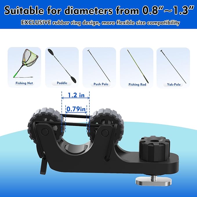 Kayak Paddle Holder Track Moun - đánh giá và giá Fishing Kayak Cart