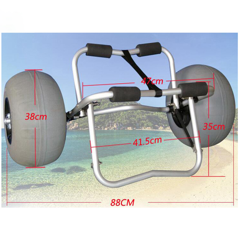 Inflatable Wide Wheel Canoe Bo - đánh giá và giá Fishing Kayak Cart